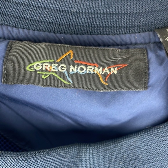 Greg Norman Blue wind rain jacket w/ blue contrasting material Raglan Sleeves XL - Picture 4 of 12